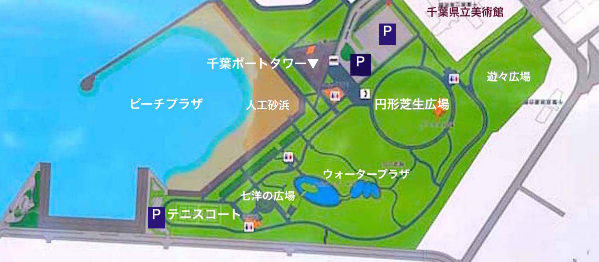 千葉ポートパーク園内図